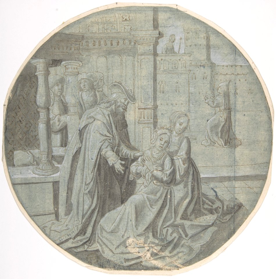 Queen Esther hears of the Decree against the Jews. MET DP801385