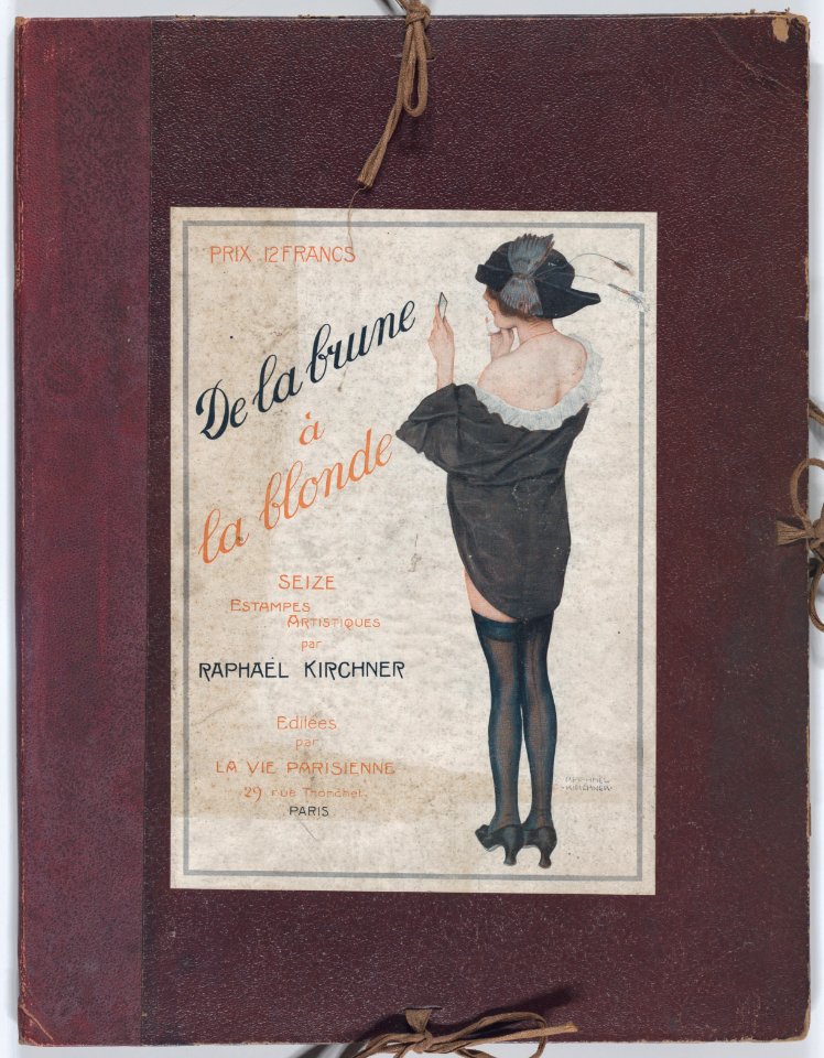 Portfolio with plates from "De la Brune à la Blonde" and other designs by Raphael Kirchner MET DP861939