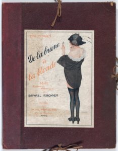 Portfolio with plates from "De la Brune à la Blonde" and other designs by Raphael Kirchner MET DP861939