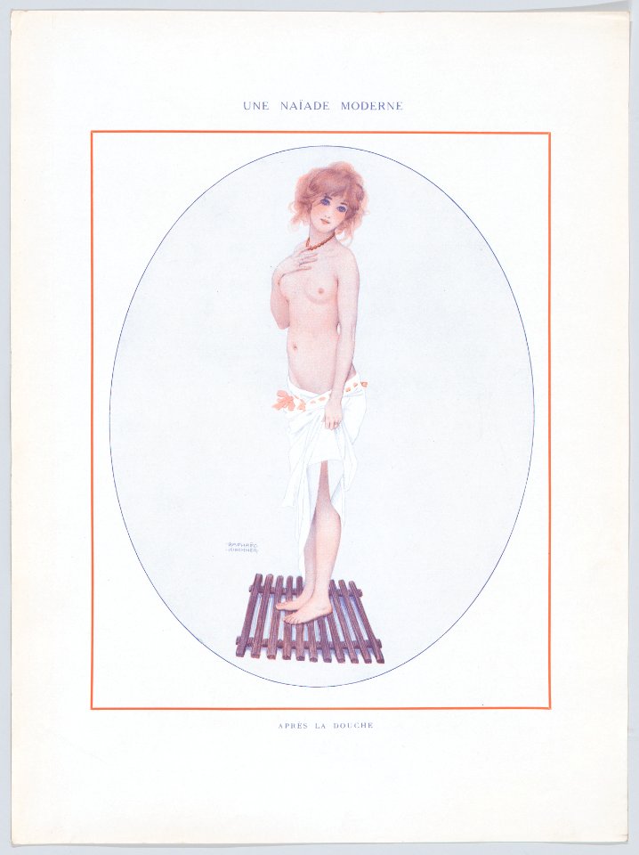 Portfolio with plates from "De la Brune à la Blonde" and other designs by Raphael Kirchner MET DP861946