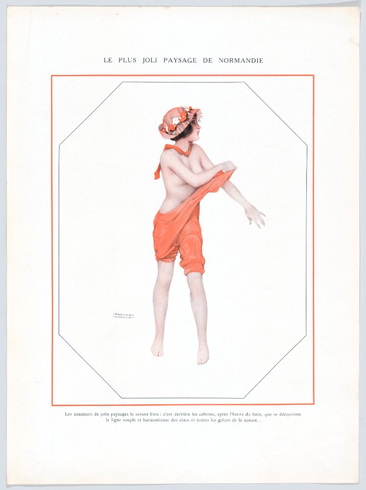 Portfolio with plates from "De la Brune à la Blonde" and other designs by Raphael Kirchner MET DP861948