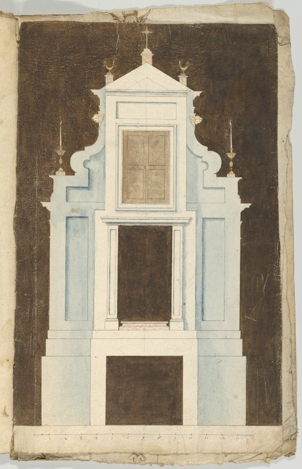 Portfolio with drawings and prints of tombs and epitaphs MET DP842046
