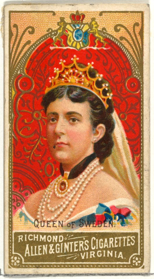 Queen of Sweden, from World's Sovereigns series (N34) for Allen & Ginter Cigarettes MET DP838721