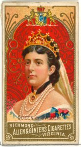 Queen of Sweden, from World's Sovereigns series (N34) for Allen & Ginter Cigarettes MET DP838721