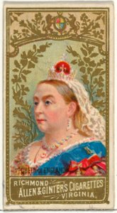Queen of England, from World's Sovereigns series (N34) for Allen & Ginter Cigarettes MET DP838689