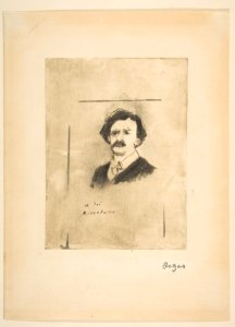 Portrait of Virginie Cardinal's Favorite, the Actor Crochard (illustration for La Famille Cardinal by Ludovic Halévy) MET DP815833