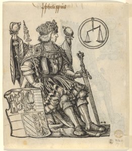 Recto of a Sheet with Maximilian, from The Genealogy of Emperor Maximilian I MET DP835407