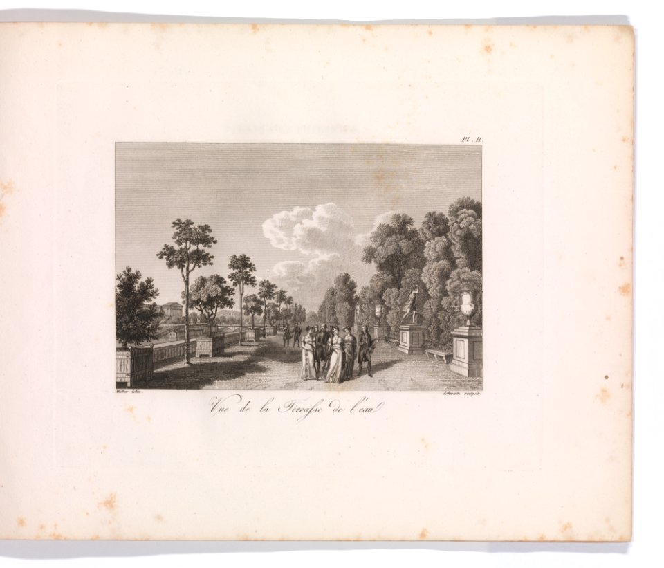 Promenades de Paris, ou collection de vues pittoresque de ses jardins publics, etc. Premier Cahier. MET DP-14064-001