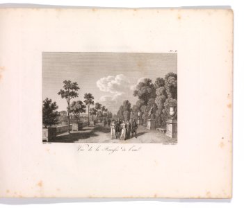 Promenades de Paris, ou collection de vues pittoresque de ses jardins publics, etc. Premier Cahier. MET DP-14064-001