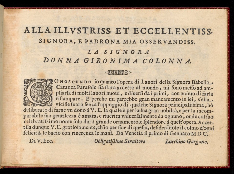 Pretiosa Gemma delle virtuose donne, page 2 (recto) MET DP358387