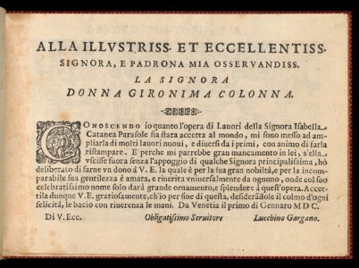 Pretiosa Gemma delle virtuose donne, page 2 (recto) MET DP358387