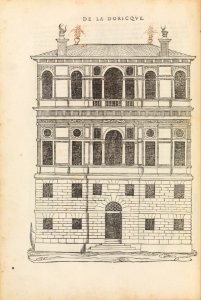 Reigles generales de l'architecture, sur les cincq manieres d'edifices MET DP291982