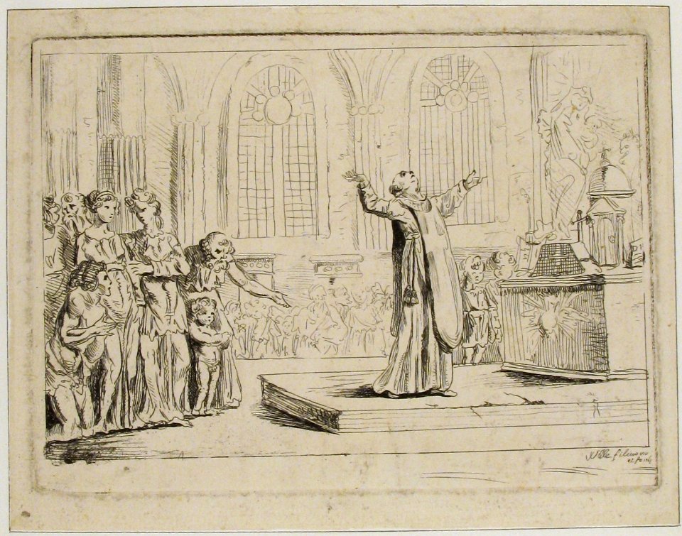 Priest Holding a Service Before an Altar MET 17.3.1978