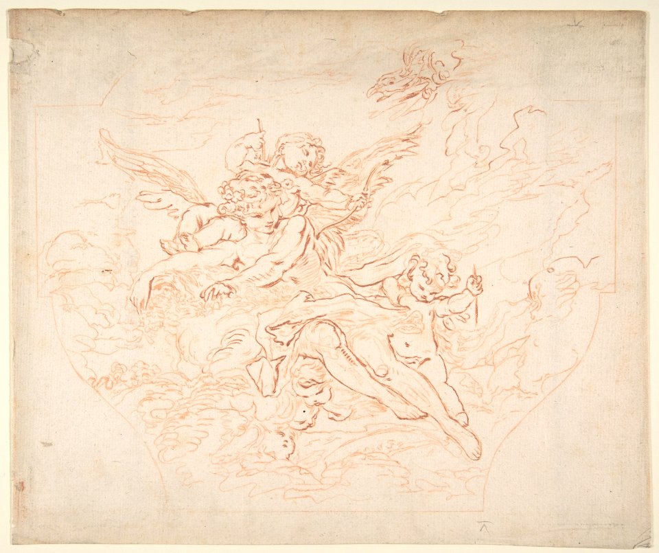 Preparatory Drawing of a Ceiling for Etching after Boucher Drawing MET DP809656