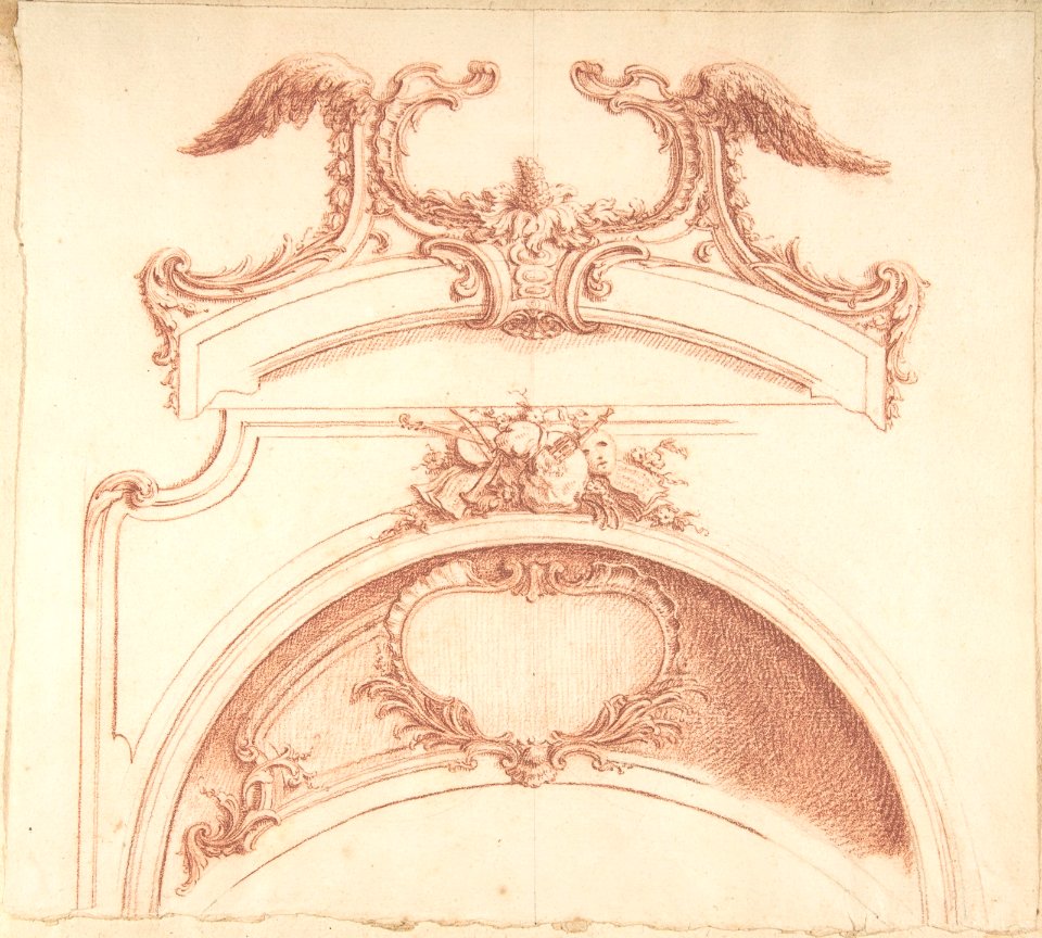 Preparatory Studies for Plates 90 and 91 of "Maisons de plaisance," Volume II MET DP805349