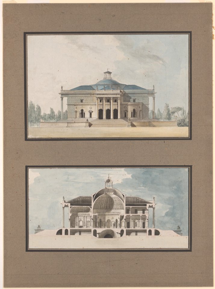 Project for a "Maison de plaisance pour un grand seigneur", Elevation and Section MET DP167482