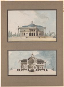 Project for a "Maison de plaisance pour un grand seigneur", Elevation and Section MET DP167482