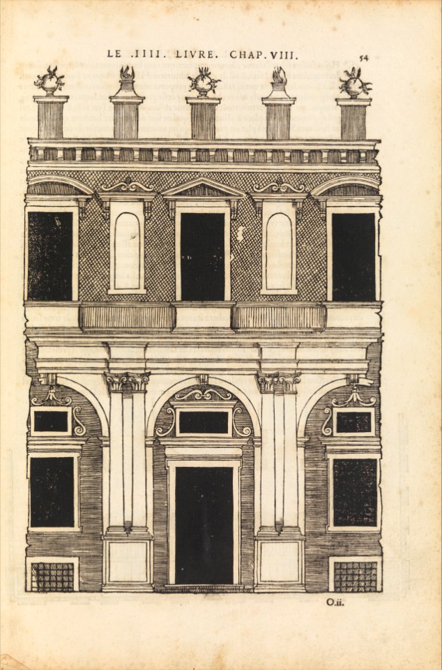 Reigles generales de l'architecture, sur les cincq manieres d'edifices MET DP291983