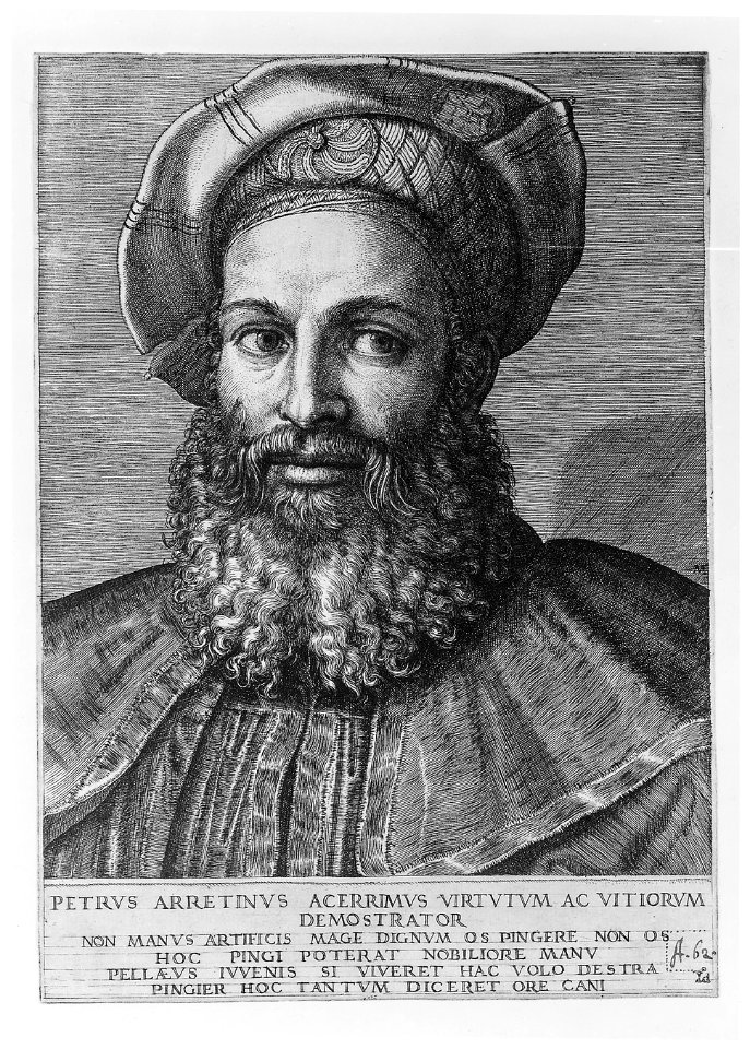 Portrait of Pietro Aretino MET ARETINOr2 50CC