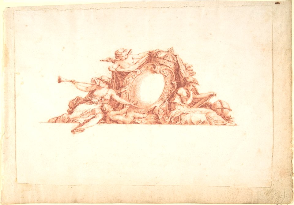 Preparatory Study for Plate 34 in "Maisons de plaisance" Vol. II MET DP805351