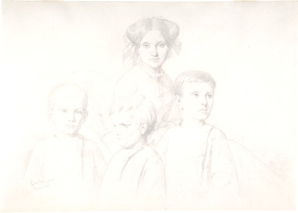 Portrait of Woman and Three Children MET DP805610