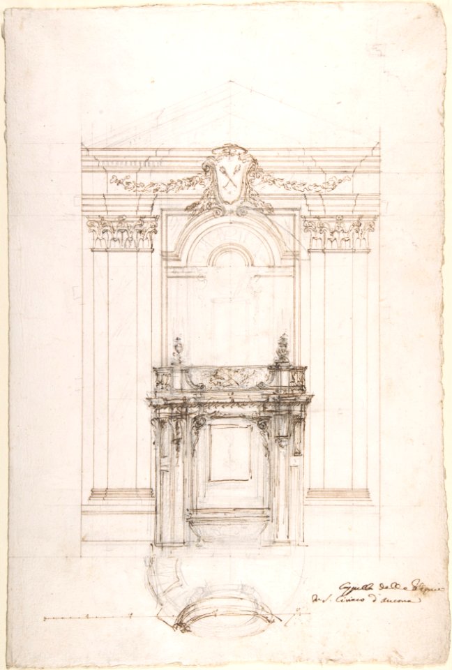Project for a Chapel in the Church of San Ciriaco, Ancona MET DP801610