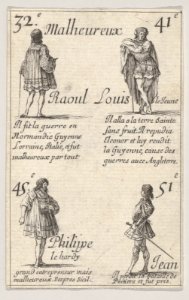 Raoul ... - Louis le Jeune..., from 'Game of the Kings of France' (Jeu des Rois de France) MET DP831118