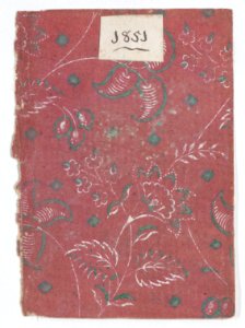 Red book cover with floral and vine pattern Met DP886612