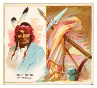 Red Bird, Chippeway, from the American Indian Chiefs series (N36) for Allen & Ginter Cigarettes MET DP838912