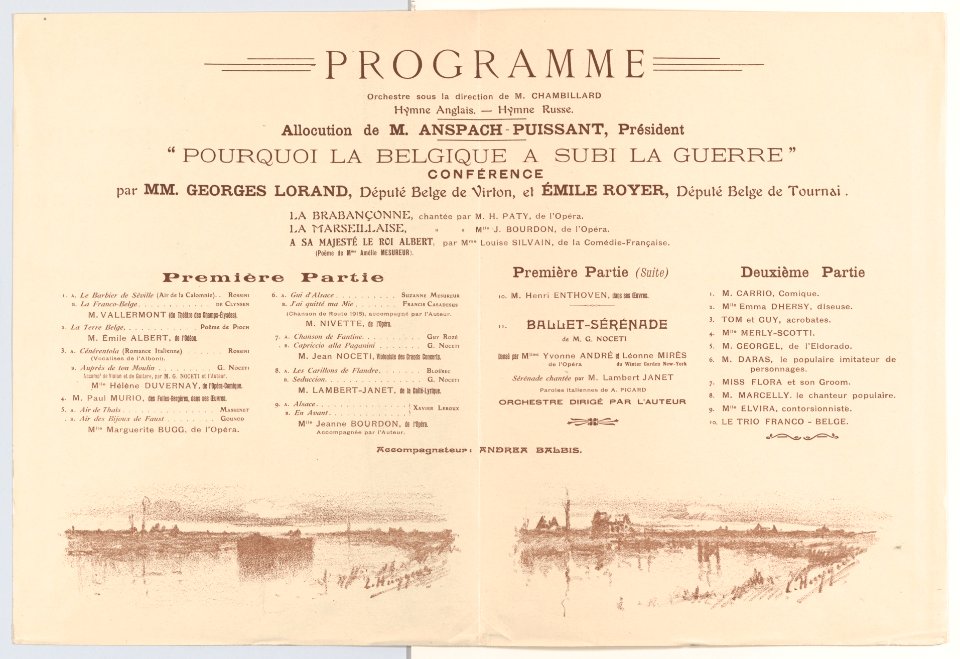 Programme for Casino de Paris Dimanche 14 Nov. 1915 Matinée Extraordinaire MET DP864094