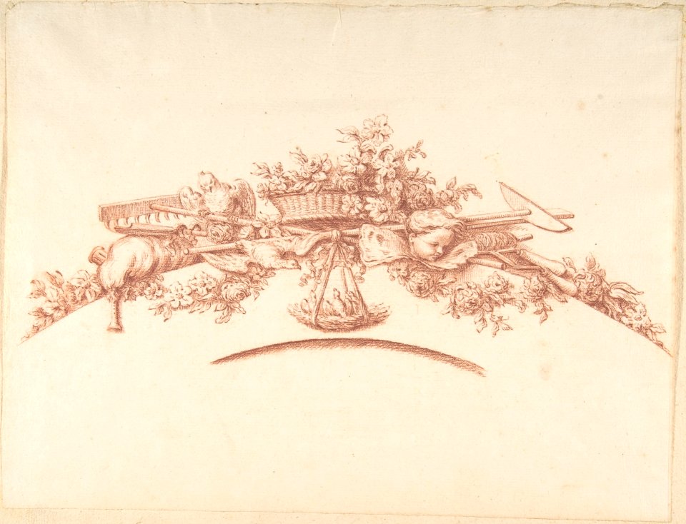 Preparatory Study for Plate 41 in "Maisons de plaisance," Vol. II MET DP805350