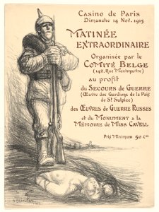 Programme for Casino de Paris Dimanche 14 Nov. 1915 Matinée Extraordinaire MET DP863513