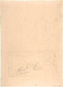 Portrait of a Woman (Mrs. von Kobestein?); verso- Sketches of two or three compositions, including a landscape MET DP805857