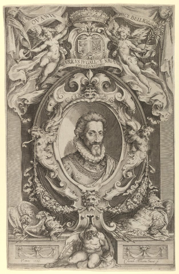 Portrait of King Henry IV of France in a decorative border MET DP836953
