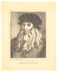 Portrait of Leonardo da Vinci (from Characaturas by Leonardo da Vinci, from Drawings by Wincelslaus Hollar, out of the Portland Museum) MET DP824104