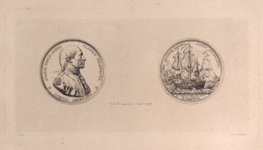 Portrait of John Paul Jones, after medal by Dupré Met DP886884