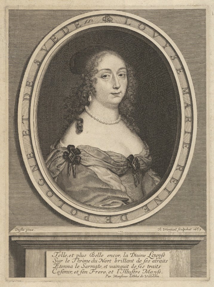 Portrait of Louise Marie, Queen of Poland and Sweden MET DP834292