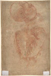 Portrait of a Man (recto); A Male Torso in Jacket and the Head of a Child (verso) MET DP809943