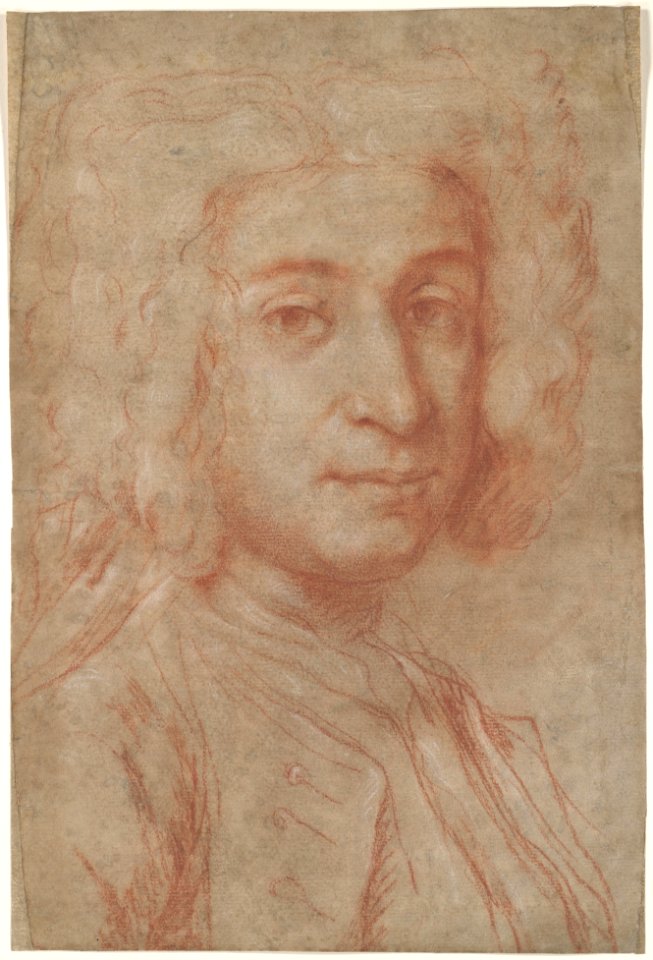 Portrait of a Man (recto); A Male Torso in Jacket and the Head of a Child (verso) MET DP103056