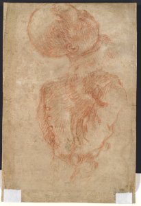 Portrait of a Man (recto); A Male Torso in Jacket and the Head of a Child (verso) MET DP103057