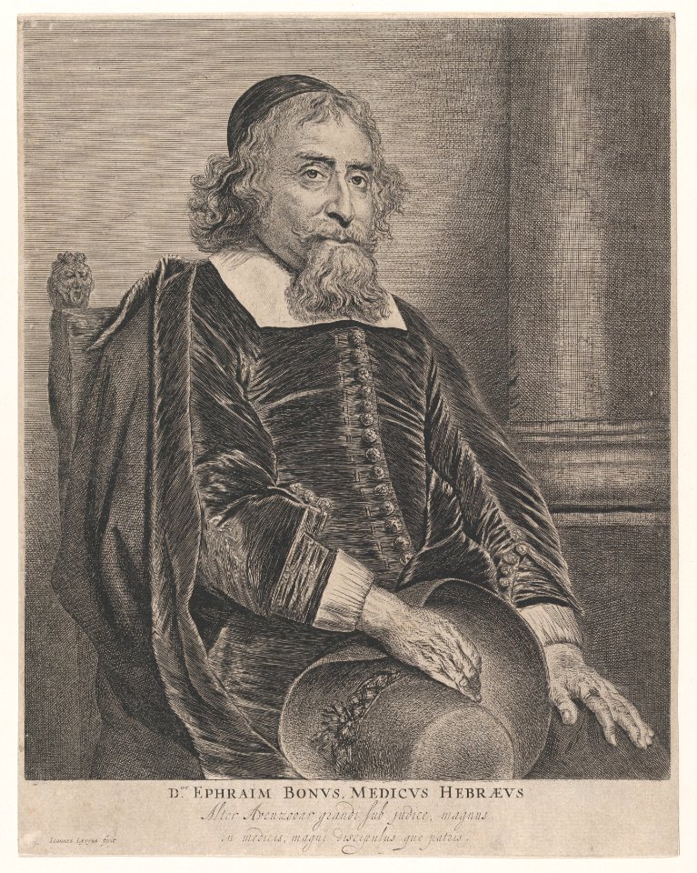 Portrait of Ephraim Bonus, physician MET DP872902
