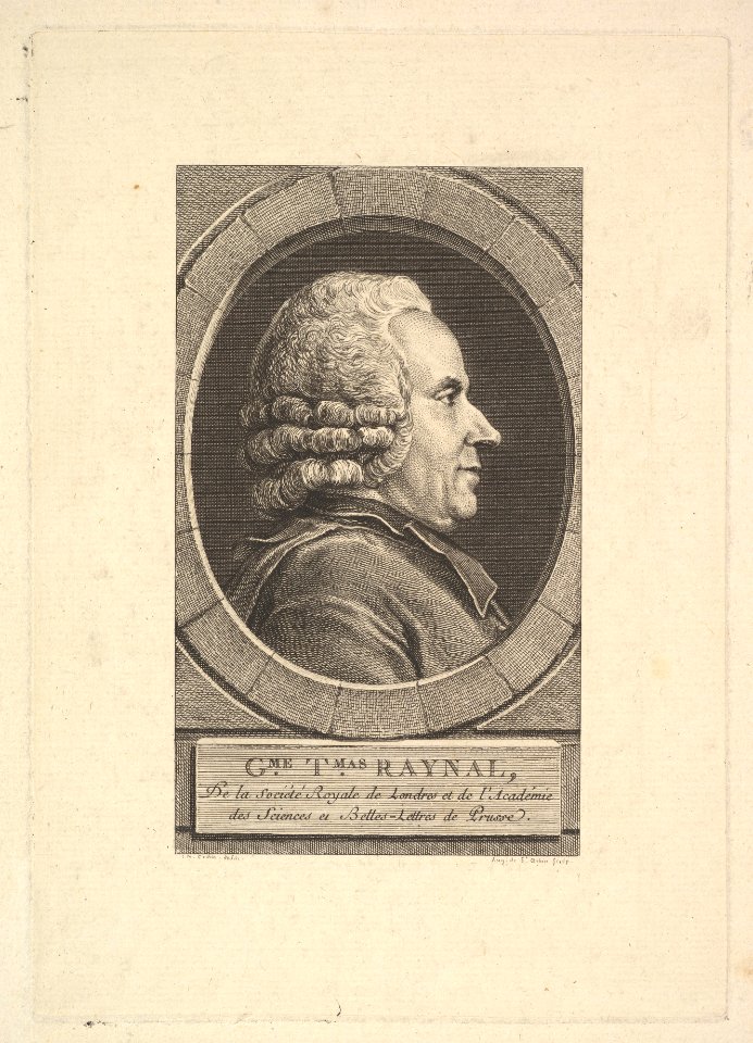 Portrait of Guillaume-Thomas Raynal MET DP829012