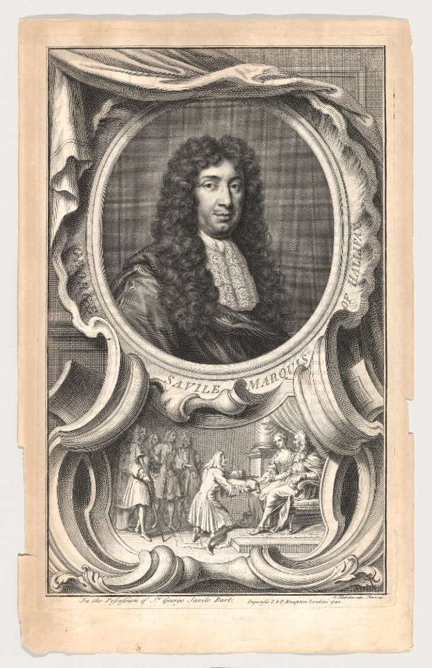 Portrait of George Savile, Marquis of Hallifax MET DP856669