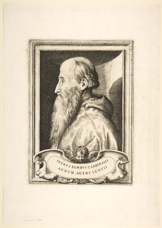 Portrait of Cardinal Pietro Bembo facing left MET DP812759