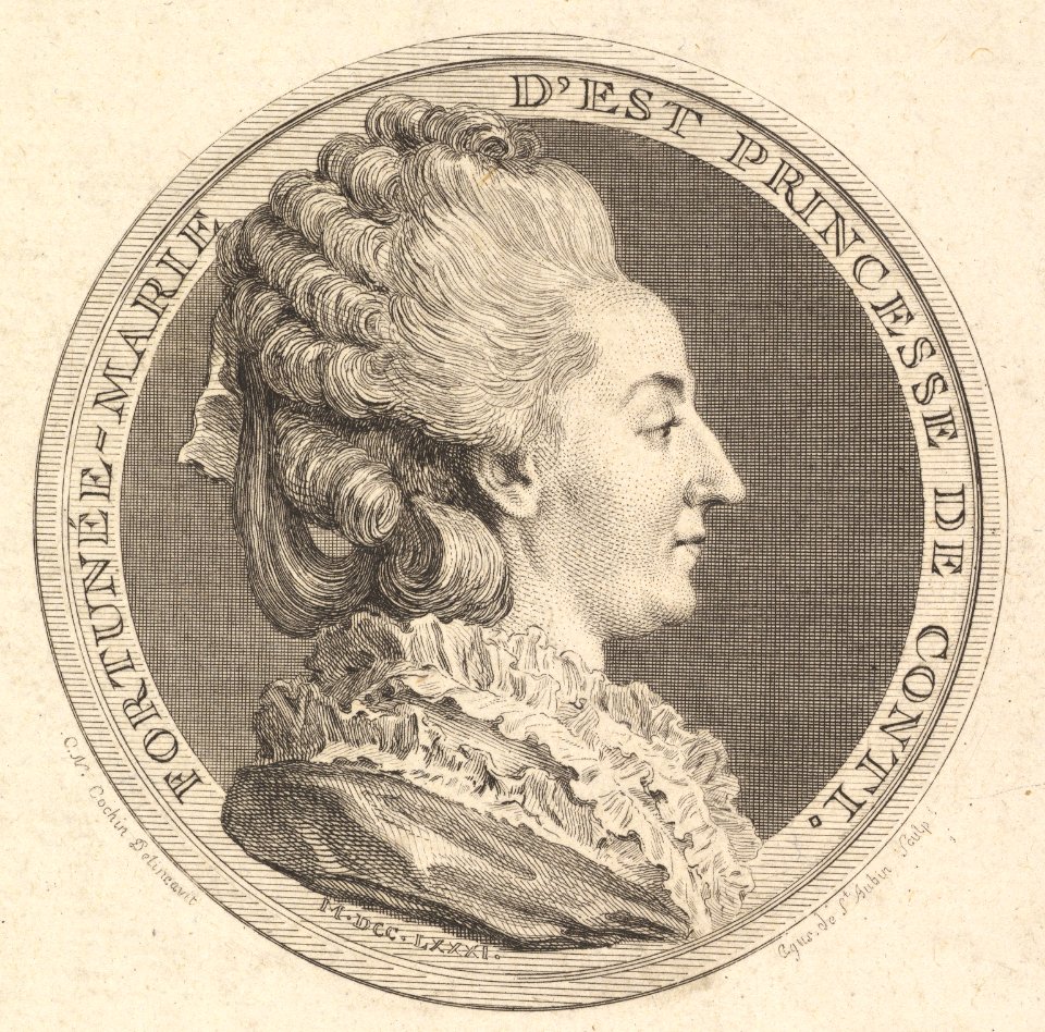 Print of a Portrait Medal of Fortunée-Marie d'Est, Princesse de Conti MET DP828962