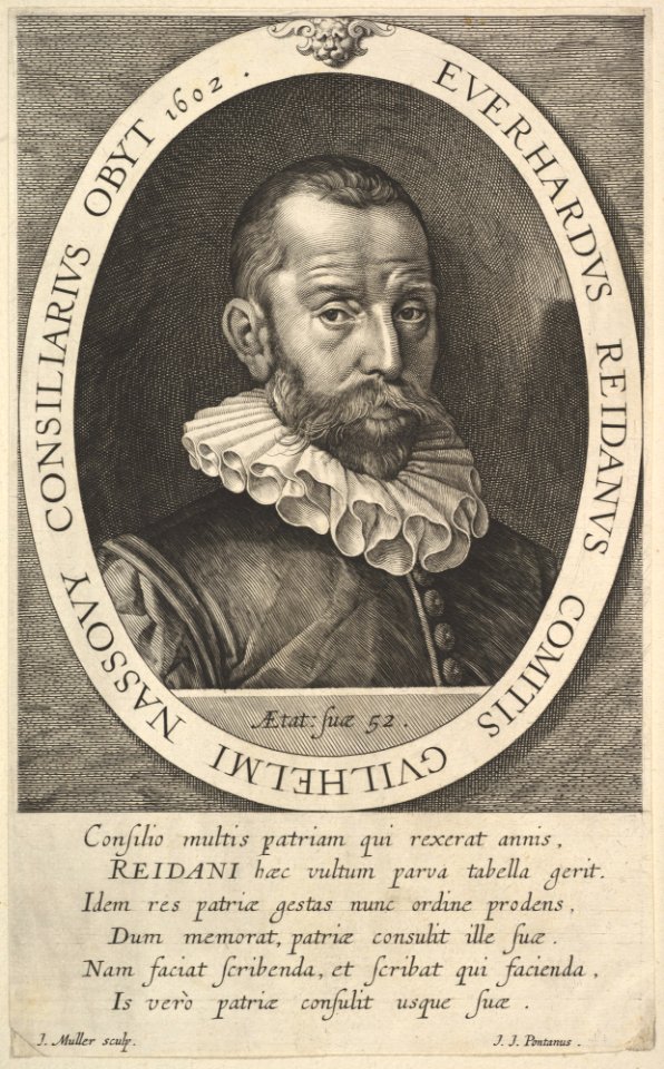 Portrait of Everhard van Reyd, Councillor of William, Prince of Orange MET DP825409