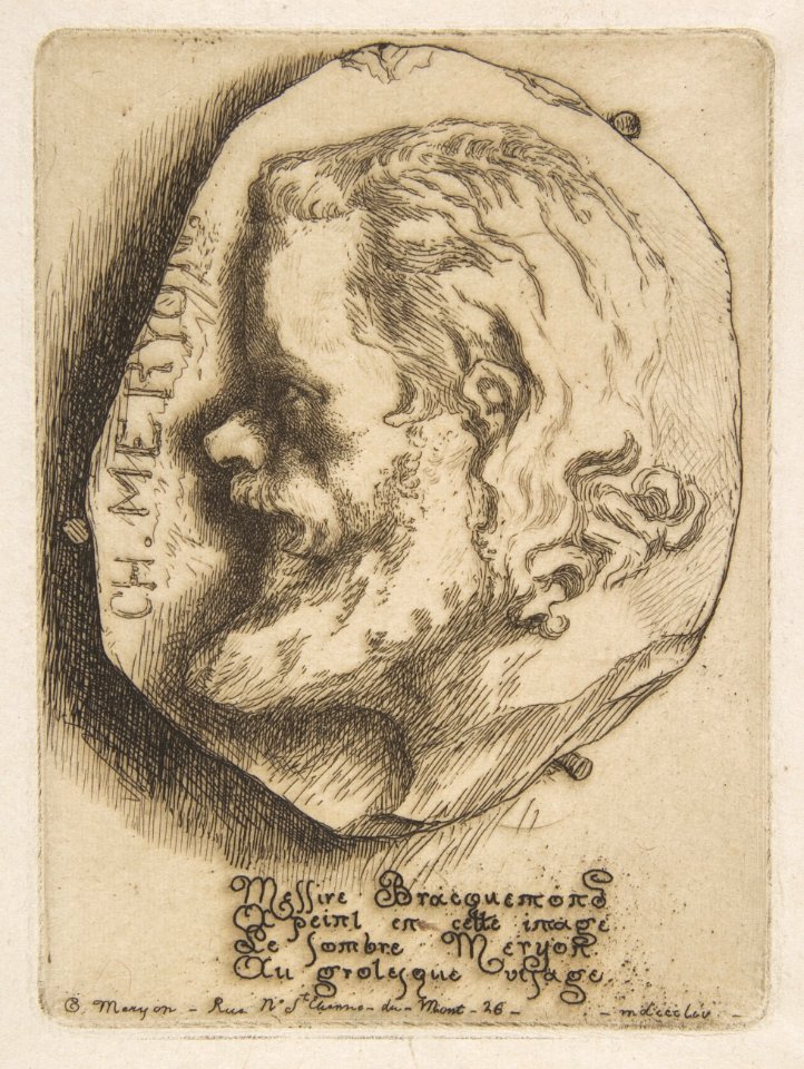 Portrait of Charles Meryon, in profile MET DP814004