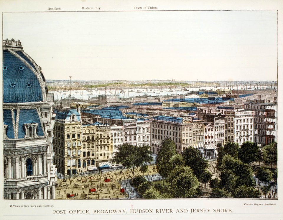 Post Office, Broadway, Hudson River and Jersey Shore MET DR162