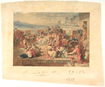 Priam and his Family Mourning the Death of Hector MET DP806412