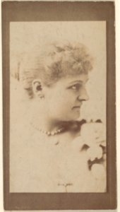Portrait of actress in profile, from the Actresses series (N668) MET DPB869980